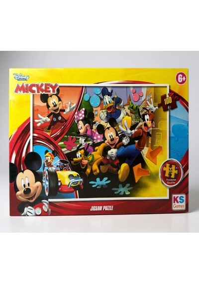 Ks Games Disney Mickey Mouse Puzzle 100 Parça 6+ Yaş - Lisanslı Eğitici Puzzle