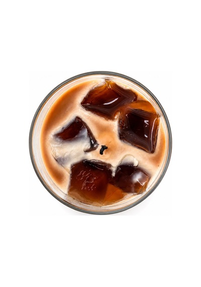 Gül Kokulu Latte Aromalı Cam Bardak Mum Çok Renkli