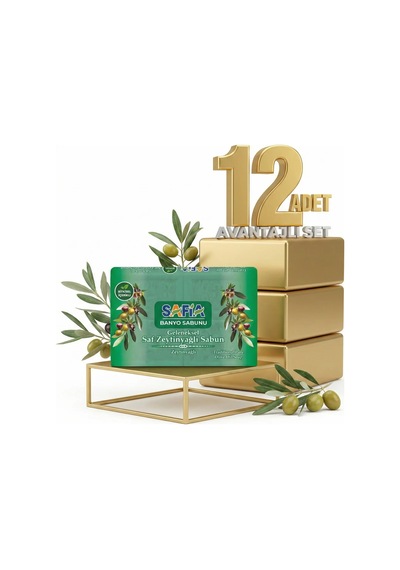 Safia Zeytinyağlı Banyo Sabunu 12x600 Gr Zeytinyağı