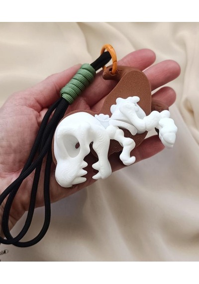 Anahtarlık Çanta Süsü 3d Dinozor T-rex İskelet Oyuncak Yılbaşı Doğum Günü Hediye Çok Renkli