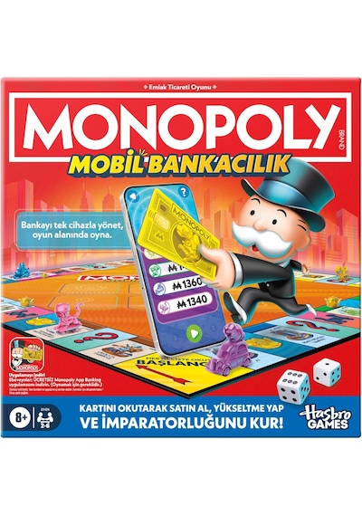 Hasbro Monopoly Mobil Bankacılık Kutu Oyunu