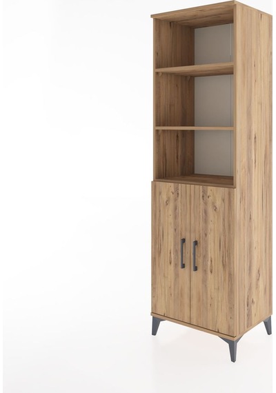 Hyperion Dolap 4 Raflı 2 Kapaklı 60x44x195 Çam-çam Çam