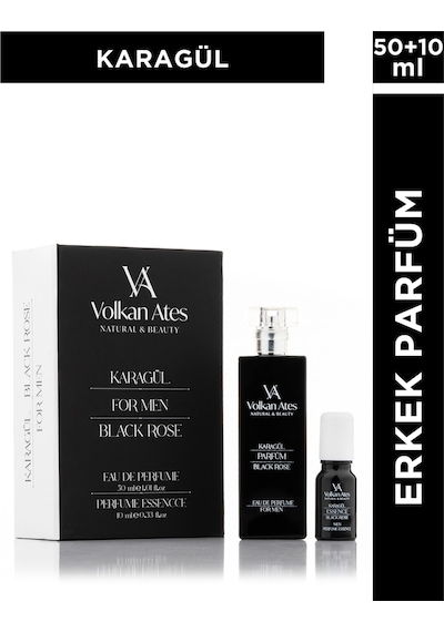 Volkan Ates Natural & Beauty Karagül Parfüm & Esans Set 50 Ml + 10 Ml Çiçek - Odunsu