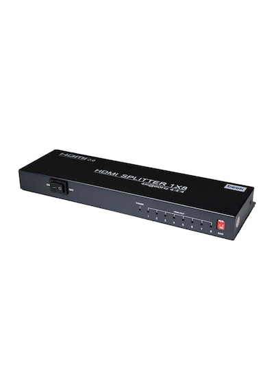 Beek 4k 8'li Hdmı Video Çoklayıcı, 3840 X 2160 Piksel Çözünürlük, Hdcp 2.3, Metal Şasi, Siyah R
