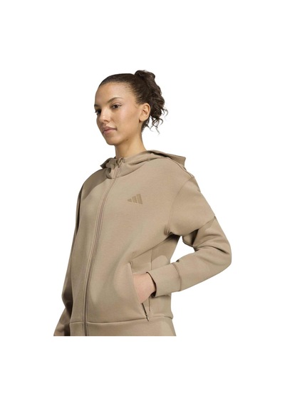 Ks3301-k Adidas D4t Fz Hoodıe Kadın Ceket Ks3301-k Sütlü Kahve