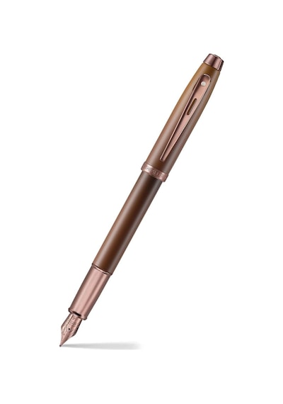 Sheaffer 100 Serisi Dolma Kalem + Mürekkep Set Kahverengi