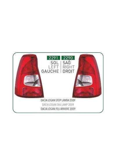 PLEKSAN 2291 STOP LAMBASI SOL LOGAN 09- DUYSUZ