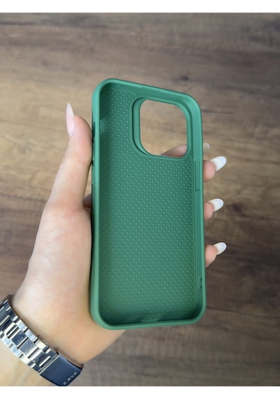 Apple Uyumlu iPhone 15 Pro Silikon Kılıf Xfab Yeşil