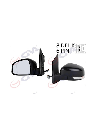 Dış Dikiz Aynası Elektriklı Isıtmalı Sol Sınyallı Focus 08 Vm-6304eha