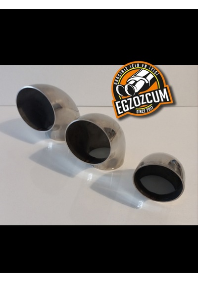 Paslanmaz Krom Dirsek Boru 45 Mm. Isıya Dayanıklı