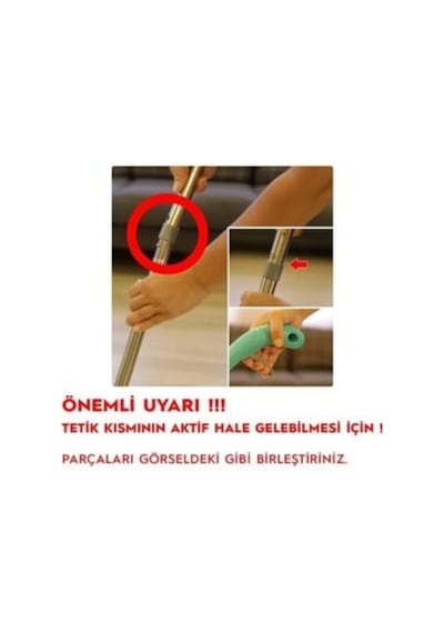 Deterjan Hazneli Sprey Mop + 3 Adet Yedek Mikrofiber Bez