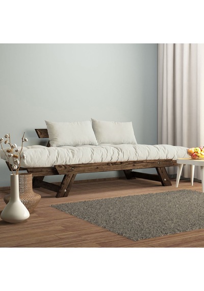 Woodesk Adalar Masif Ceviz-kırık Beyaz Renk 2li Kanepe Cpt8128-21