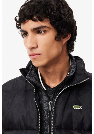 Lacoste Men S Waterrepellent Monogram Jacquard Down Black Jacket Erkek Suitici Mont Siyah Siyah Lacoste Men S Waterrepellent Monogram Jacquard Down Black Jacket Erkek Suitici Mont Siyah Siyah