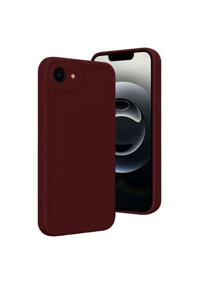 Apple iPhone Uyumlu 16e Kılıf Viera Silikon - Bordo Bz8683140860097