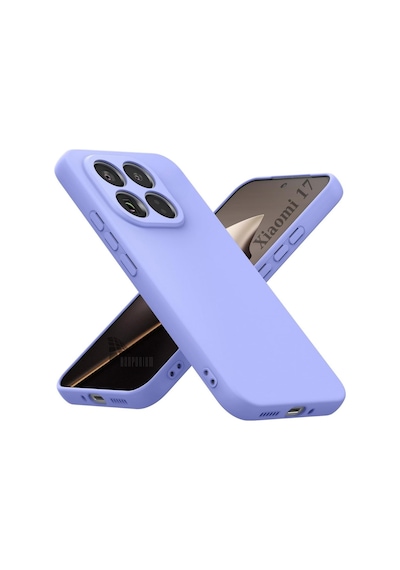 Xiaomi 17 Uyumlu Silikon Kılıf - Pastel Renk Tonu Kamera Korumalı Esnek Kapak - Lila Lila