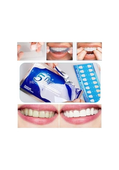 Ayrex 5d White Dil Taşını Temizleme Aparatı 1 Adet Ve Diş Beyazlatma Bandı 6 Adet