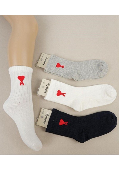 Kıpırık Baby 3 Adet Unısex Çocuk Soket Çorap-1048 Krem