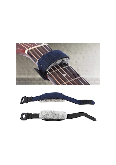 Swing Sm01 Gitar Tel Susturucu Yumuşak Kilitli Bez Kelepçe-Siyah