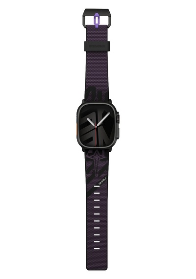 Watch Ultra 49mm Uyumlu Skinarma Phantom Serisi Silikon Kordon Mor