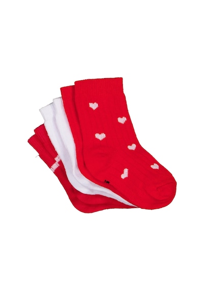 Civil Baby Kalp 3'lü 6- Bebek Kız Çorap Set - Standart