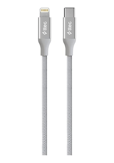 Alumicable Type-c Lightning Hızlı Şarj Kablosu 150cm 2dk41-8 Farklı Renk Gri Standart