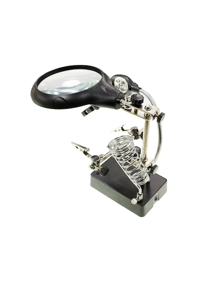 Büyüteçli Havya Sehpası - Ledli Işık - Mg16129-C