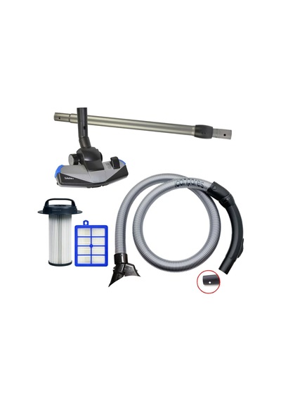 Philips Uyumlu Fc 9205 Marathon Güçlü Hortum Başlık Boru Hepa Filtre Set
