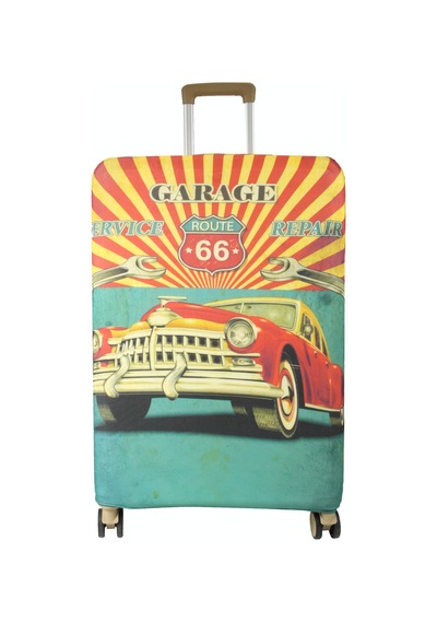 My Saraciye My 155 Route 66 Valiz İçin Kılıf Orta Boy Kırmızı
