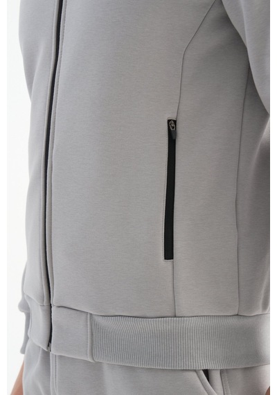 Shooter Sportswear Shooter Erkek Kışlık Eşofman Takımı Thermosoft Teknolojisi Içi Kuzu Görünümlü Regular Kalıp Açık Gri