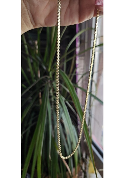 Slowshe 14 K Gold Kaplama Arpa Vıp Kolye Zincir Uzunluğu: 45 Cm altın