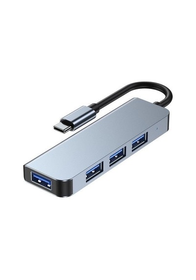 Usb Ve Type-c 4 In 1 Usb 3.0 Hub Alüminyum Gövde Usb Çoklayıcı Hub Type-c Girişli Sku: Zeusb0dd1s5rwt