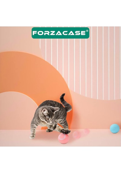 Forzacase Akıllı İnteraktif Şarjlı Kedi Oyuncağı Kedi Topu