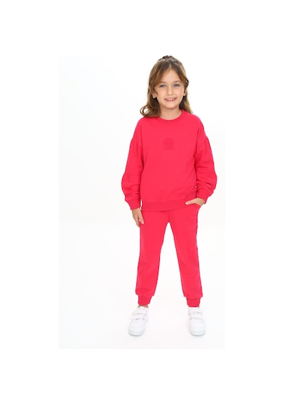 Toontoy Kids Toontoy Kız Çocuk Deniz Kabuğu Nakışlı Eşofman Takım Koyu Fuşya