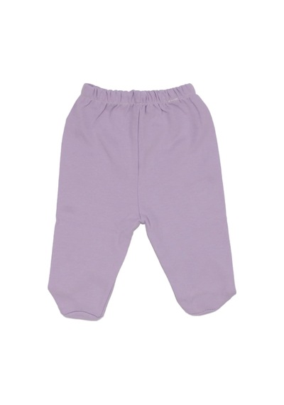 Bebegen Unisex Patikli Lila Penye Patikli Tek Alt Çok Renkli