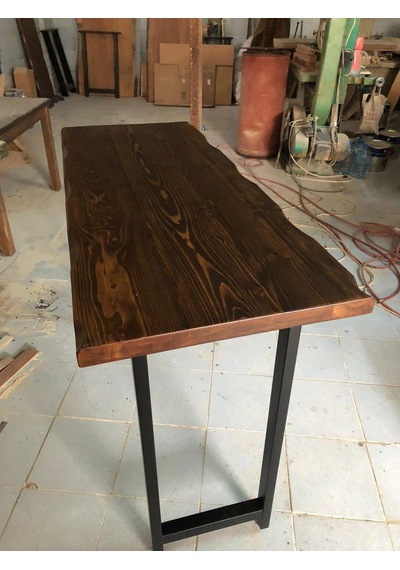 Bintaşmobilya Kütük Ağaç Bar Masa-150X60.Cm