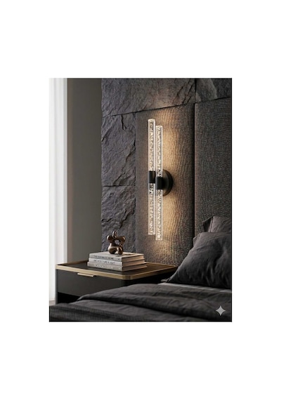 Bubbleflux Dubble Large 51 Cm Modern Tasarım Led Aplik - Duvar Lambası - Siyah - Elektrikli - Kumandalı - Günışığı Siyah