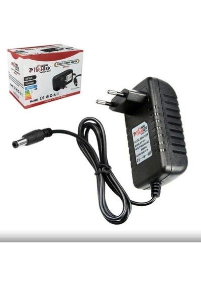 Hightek Ht-1512 24volt 1amper Plastik Kasa Priz Tipi Adaptör 5.5x2.5mm Uçlu