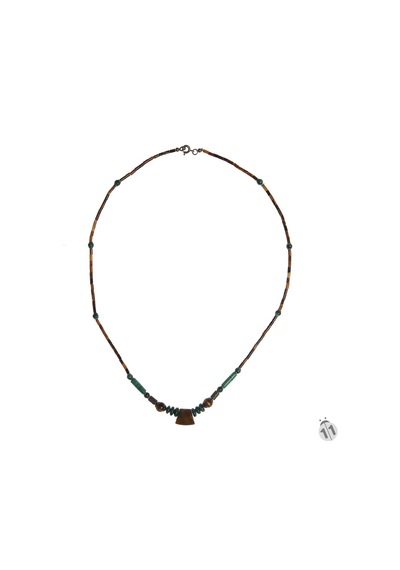 Mineral Takı Malahit-Tiger Eye Kolye