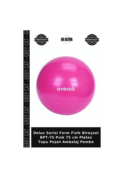 Delux Serisi Form Fizik Bireysel Bpt-75 Pınk 75 Cm Plates Topu Poşet Ambalaj Pembe