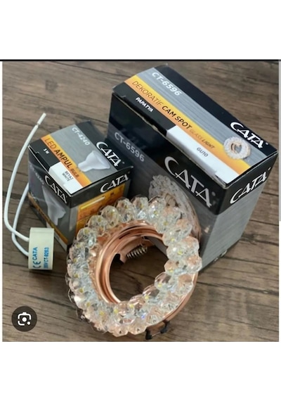 Papatya Cam Spot Ct-6596 Takım Halinde Beyaz Işık - Bakır Renk Yok Beyaz Işık Gu10 5 Watt F A'da Diğer