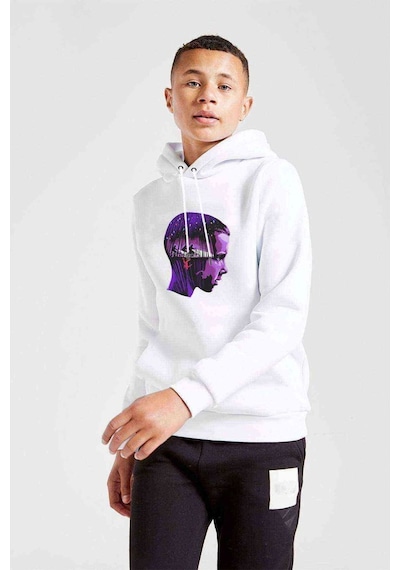 Tshirthane Stranger Things 11 Eleven Millie Brown Baskılı Unisex Çocuk Sweat Beyaz