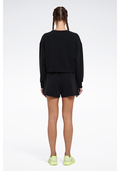 Reebok Rone C Neck Siyah Kadın Sweatshirt Siyah-sıyah