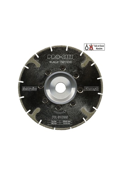Procut 51095 Ecf elektrolize Flanşlı Serisi Elmas Testere 180 m