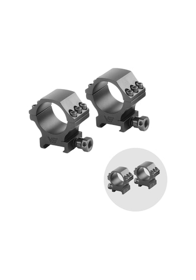30mm X-accu 1'' Profile Picatinny Rings Pikatinny Montaj Halkası Siyah