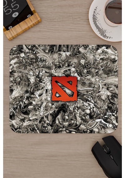 Dota 2 Kaymaz Dikişli Kauçuk Oyuncu Mousepad V5 - 22x18 Gaming Mouse Pad Fare Altlığı