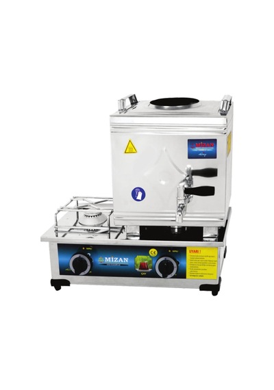 Mizan 15 Lik Lpg Tüplü 10 Litre 1 Demlikli Çay Kazanı - Çay Ocağı