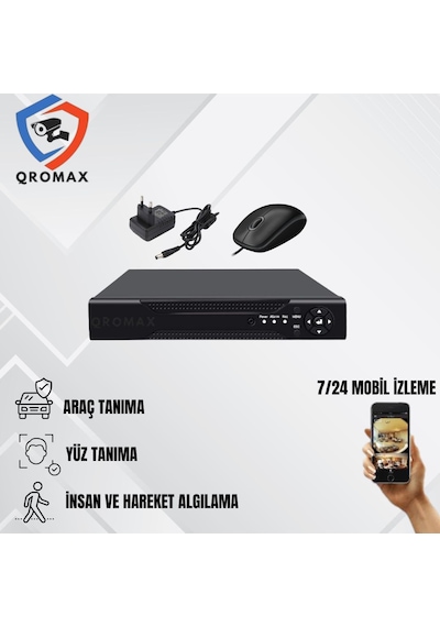 Qromax 4 Kameralı Set - Yapay Zeka Özellikli Gece Renkli Gösteren 5mp Sony Lensli 12 Warm Ledli Fullhd Güvenlik Kamerası Seti 312w-104 Qromax 4 Kameralı Set - Yapay Zeka Özellikli Gece Renkli Gösteren 5mp Sony Lensli 12 Warm Ledli Fullhd Güvenlik Kamerası Seti 312w-104