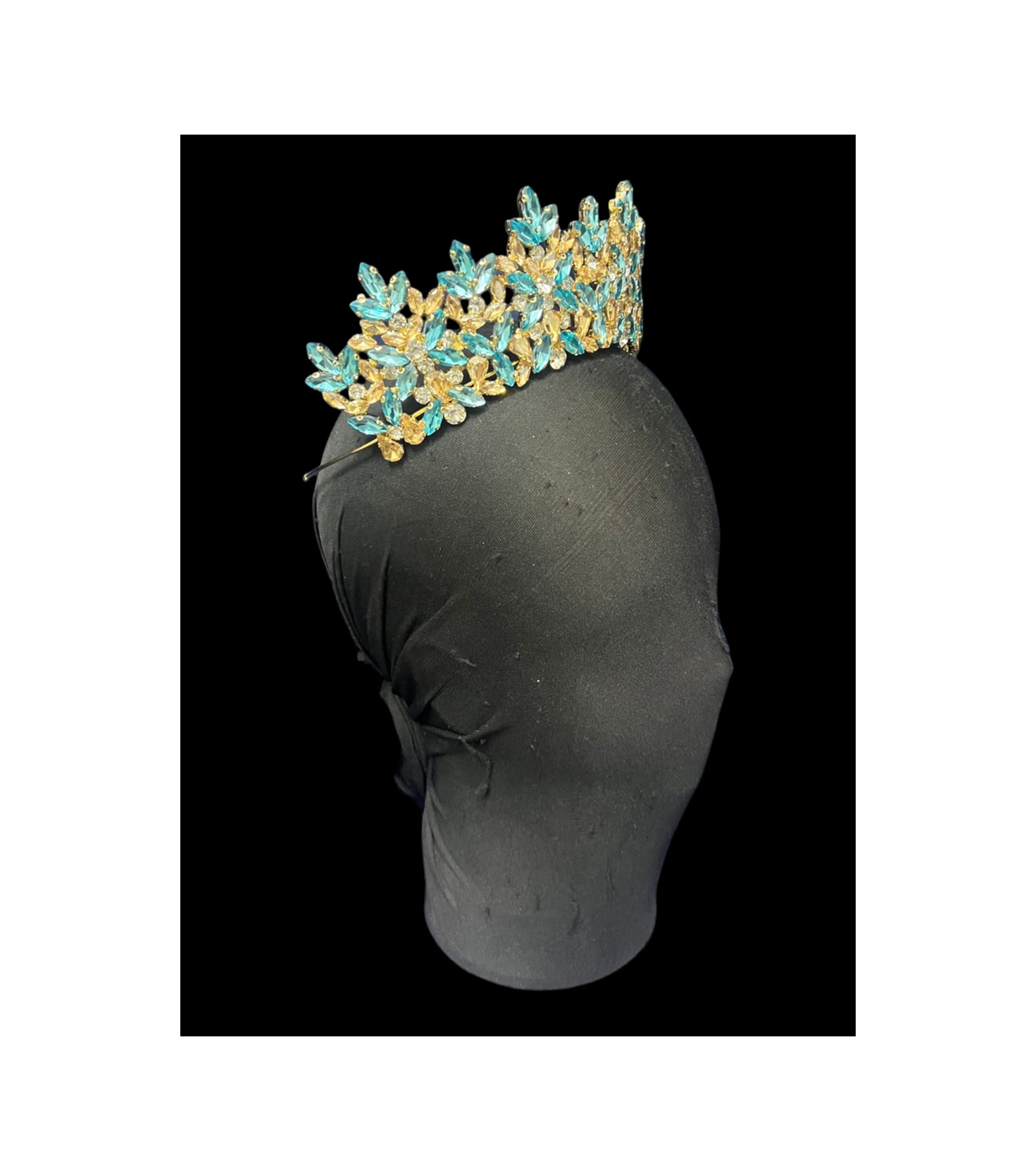 Golden Night Crown-gelin,kına,nişan,söz,after,bride,party Taç Açık Mavi - 889679471 Açık Mavi