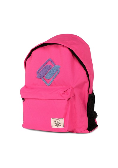 İcone Bag Pembe Önü Nakışlı Laptop Bölmeli Unisex Sırt Çantası Okul Çantası Back To School pembe