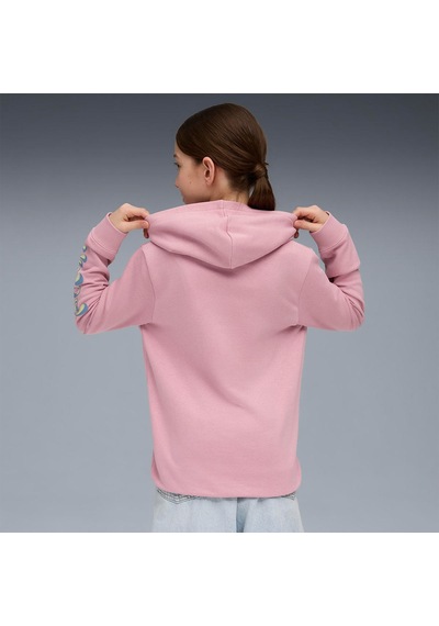 Puma Tweenerverse Çocuk Pembe Kapüşonlu Sweatshirt Pembe